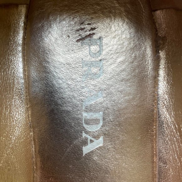 Prada Peep Toe Black Leather Espadrilles Size 8.5 /Euro Size 39 - Picture 9 of 11